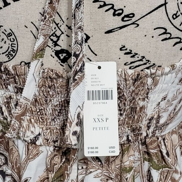 Anthropologie Pilcro Square-Neck Corduroy Babydoll Mini Dress Size XXSP NWT - Picture 10 of 10